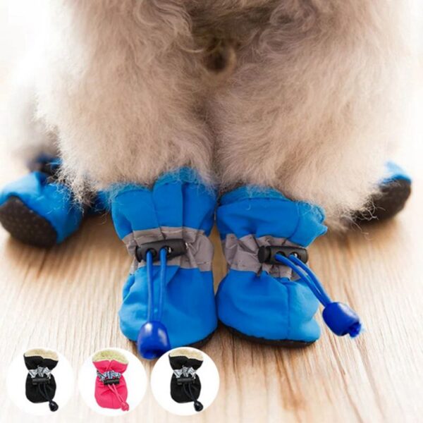 4pcs Antiskid Dog Shoes